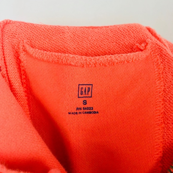 GAP Full Zip Hoodie Pink Salmon Size Small Womens - Picture 4 of 4